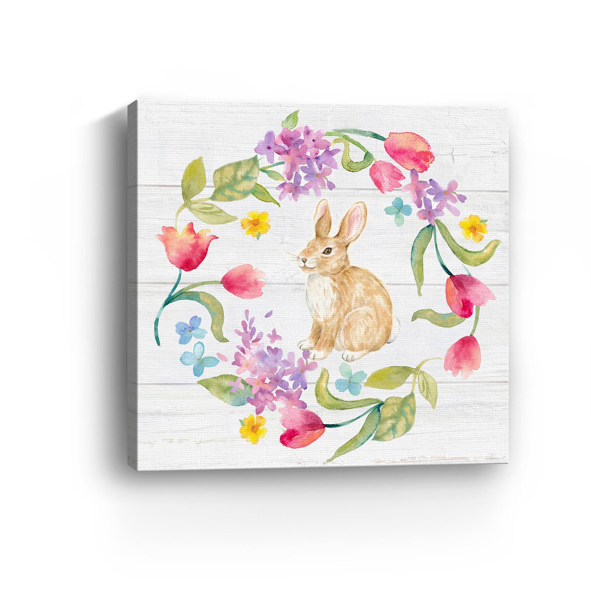 Lumaprints Hello Easter Wreath Canvas Giclée Art